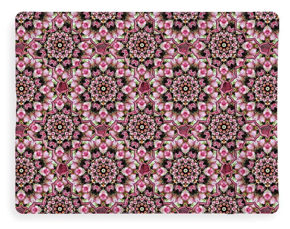 Pink Rose Kaleidoscope - Blanket