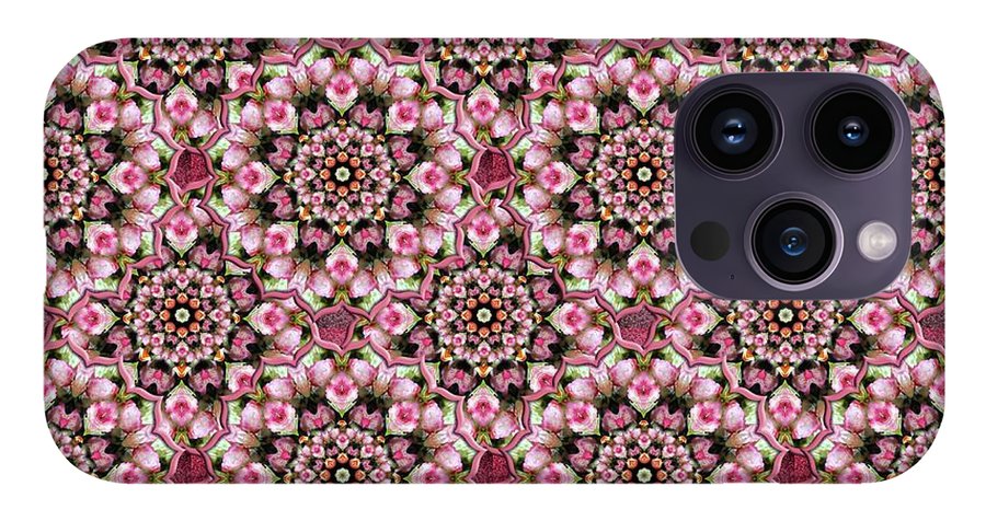 Pink Rose Kaleidoscope - Phone Case
