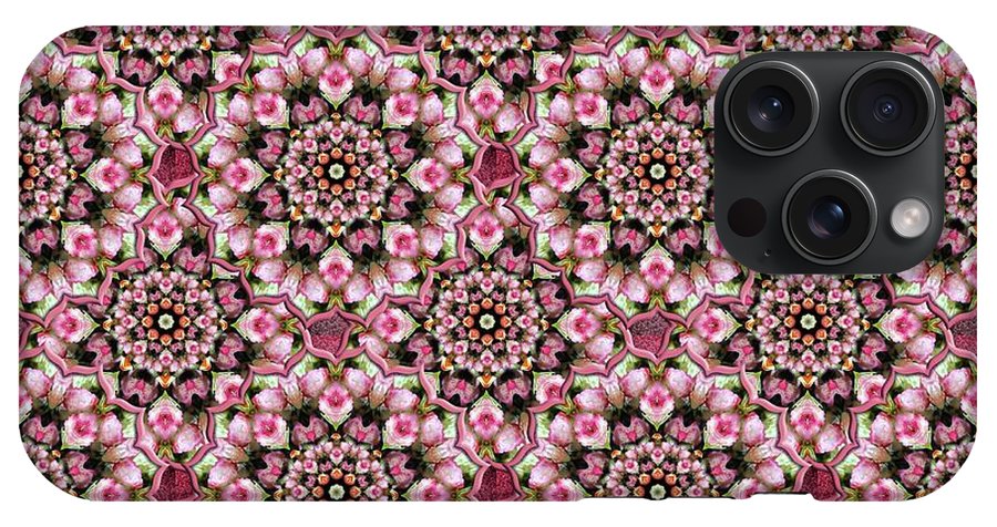 Pink Rose Kaleidoscope - Phone Case
