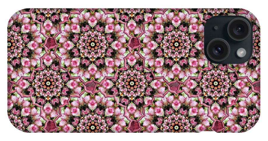 Pink Rose Kaleidoscope - Phone Case