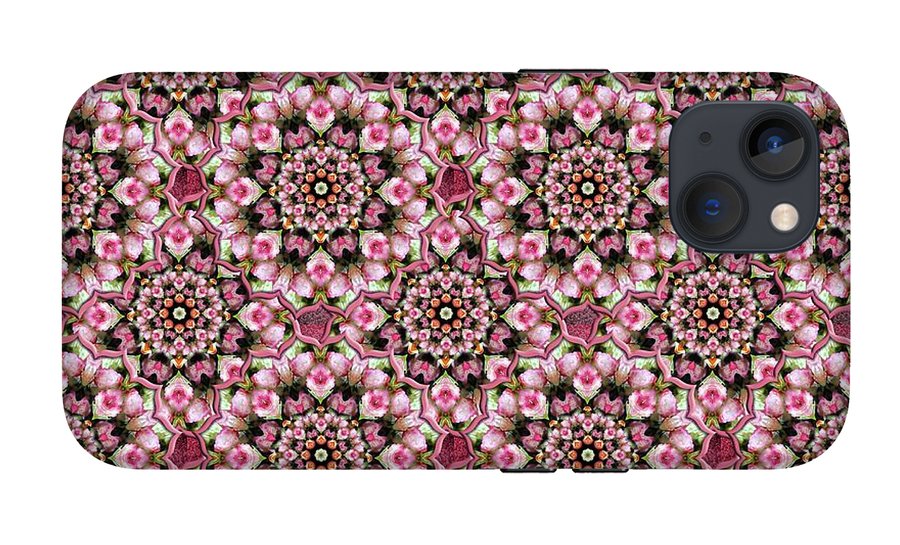 Pink Rose Kaleidoscope - Phone Case