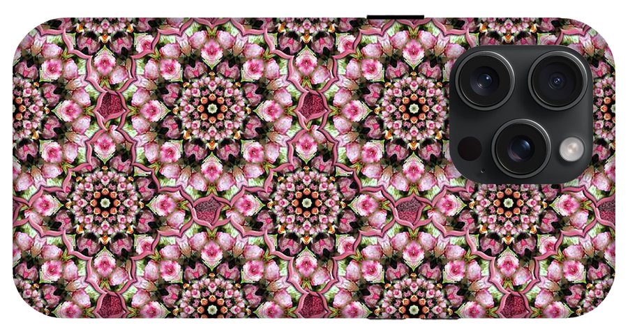 Pink Rose Kaleidoscope - Phone Case