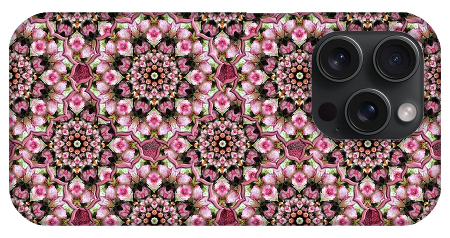 Pink Rose Kaleidoscope - Phone Case