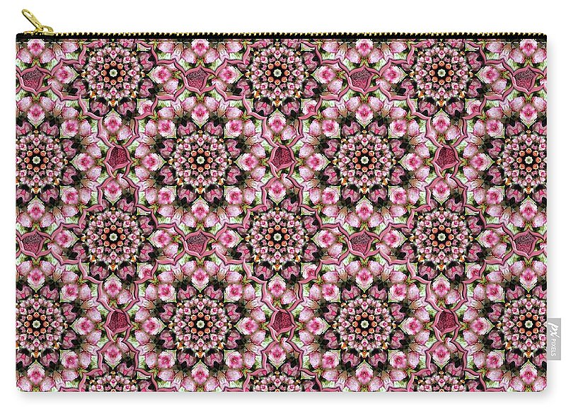 Pink Rose Kaleidoscope - Carry-All Pouch
