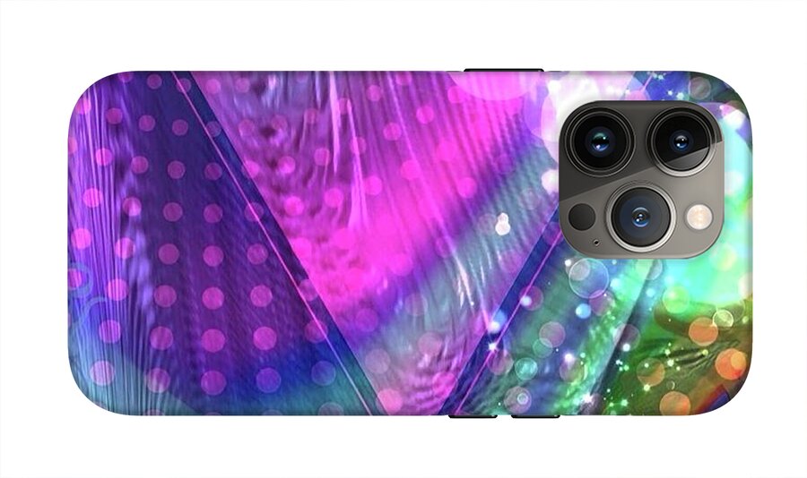 Pink Triangle Fractal - Phone Case