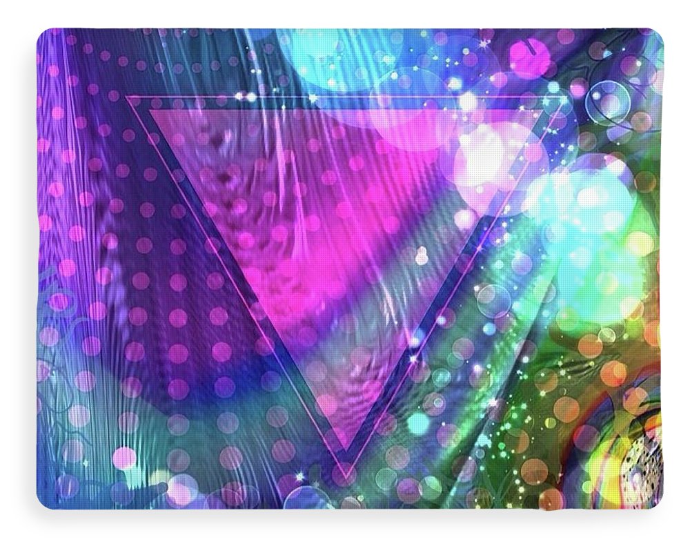 Pink Triangle Fractal - Blanket