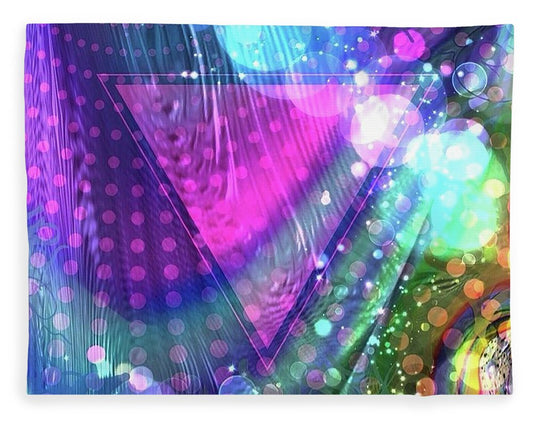 Pink Triangle Fractal - Blanket