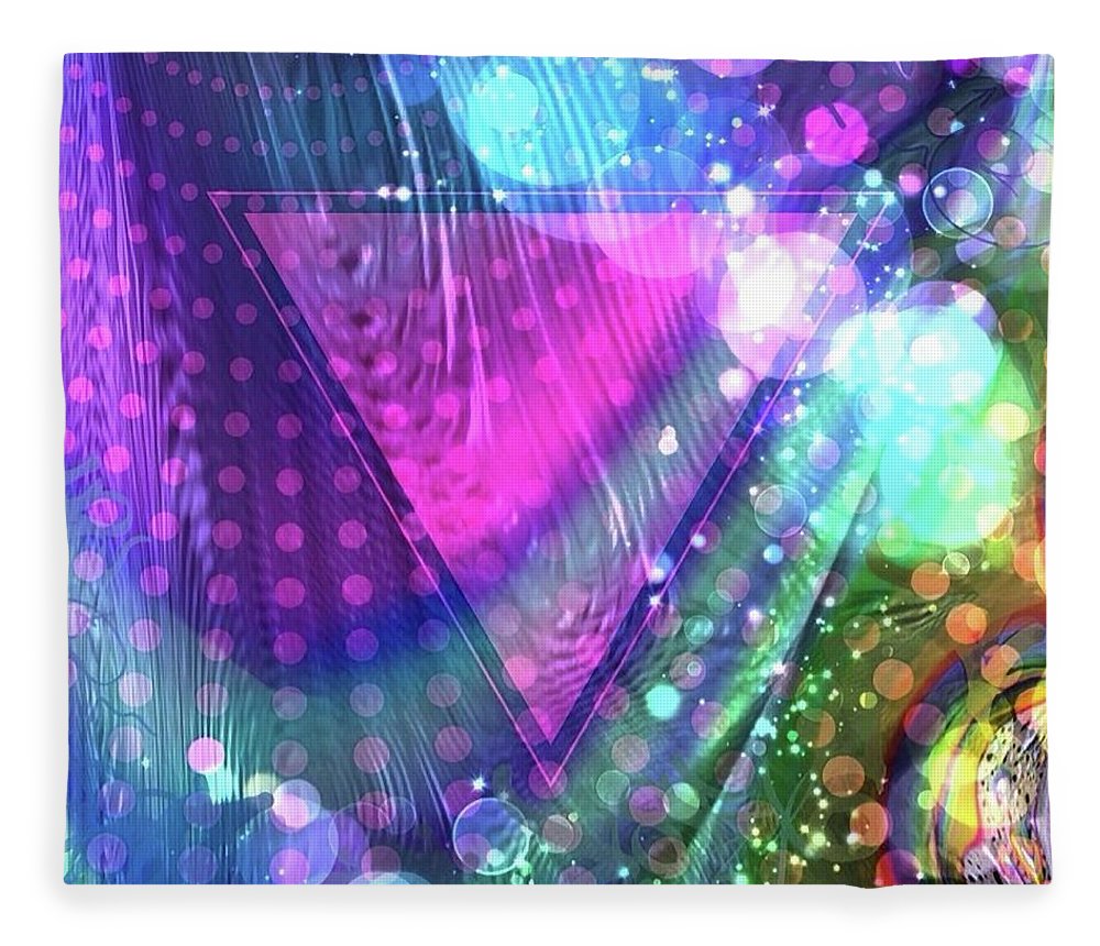 Pink Triangle Fractal - Blanket
