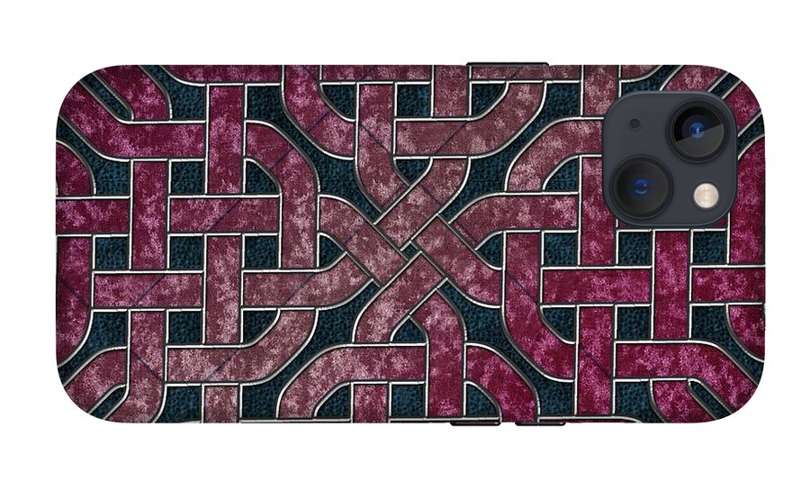Pink Velvet Celtic Knot Square - Phone Case
