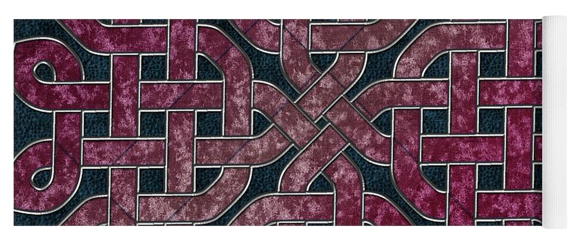 Pink Velvet Celtic Knot Square - Yoga Mat