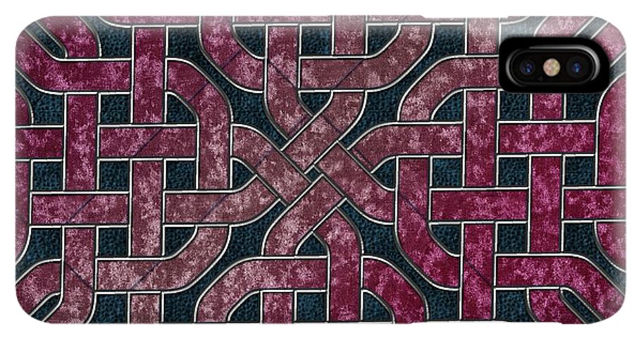 Pink Velvet Celtic Knot Square - Phone Case