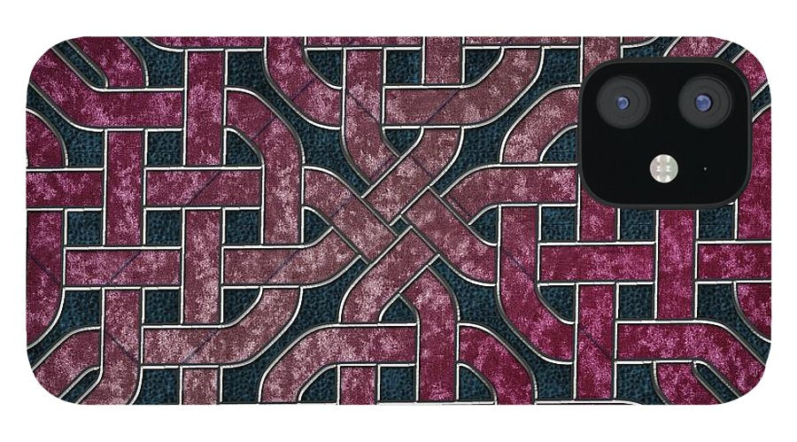Pink Velvet Celtic Knot Square - Phone Case