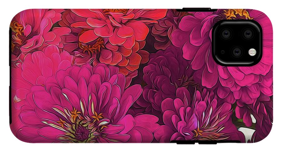 Pink Zinnias - Phone Case