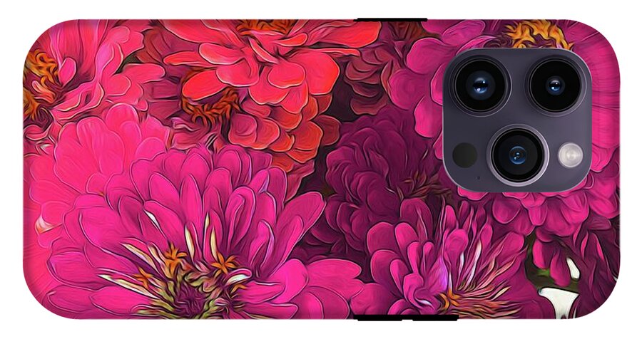 Pink Zinnias - Phone Case