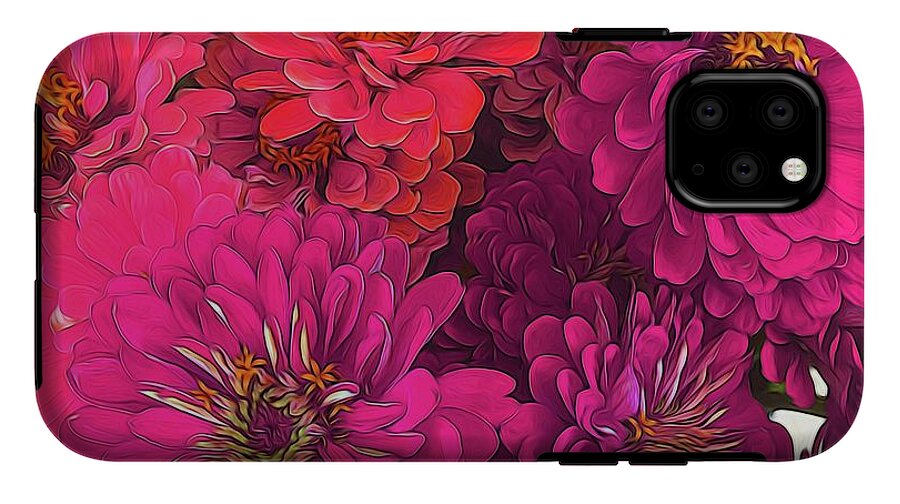 Pink Zinnias - Phone Case