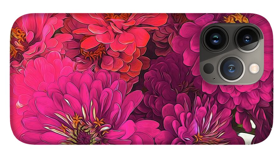 Pink Zinnias - Phone Case