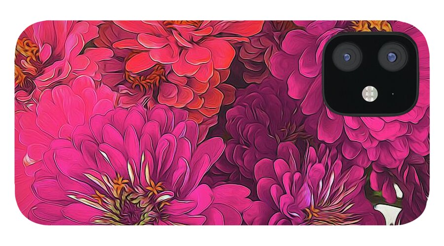 Pink Zinnias - Phone Case