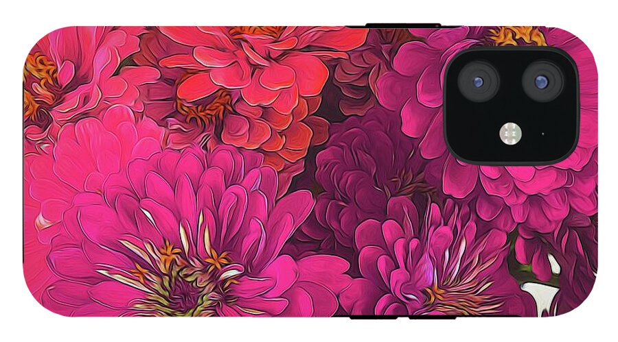 Pink Zinnias - Phone Case