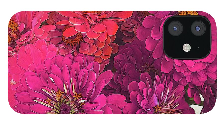 Pink Zinnias - Phone Case