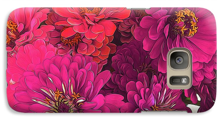 Pink Zinnias - Phone Case