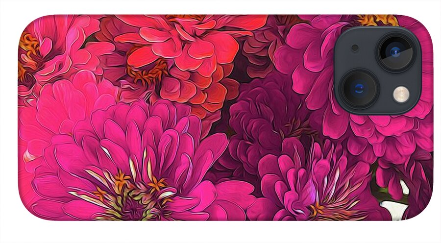 Pink Zinnias - Phone Case