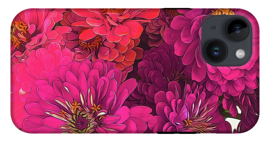 Pink Zinnias - Phone Case