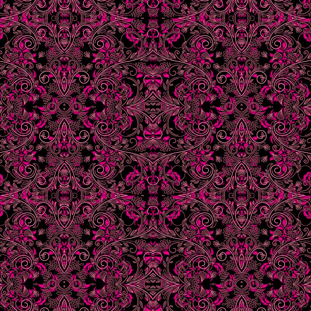 Pink and Black Vines and Lace Digital Image Download