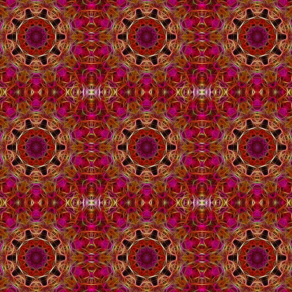 Pink and Cream Kaleidoscope Digital Image Download