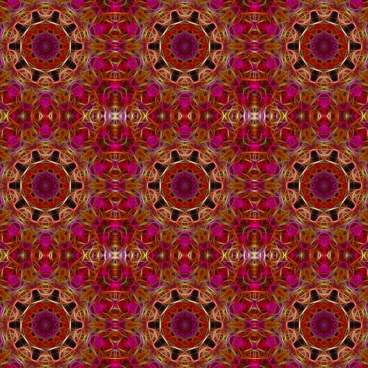 Pink and Cream Kaleidoscope Digital Image Download