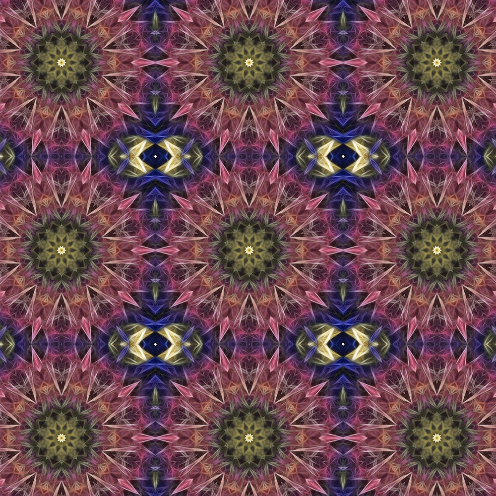 Pink and Yellow Kaleidoscope Digital Image Download