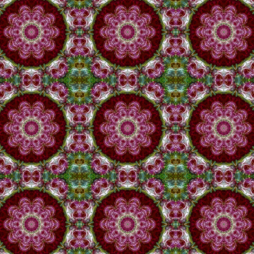 Pink Flower Kaleidoscope Digital Image Download
