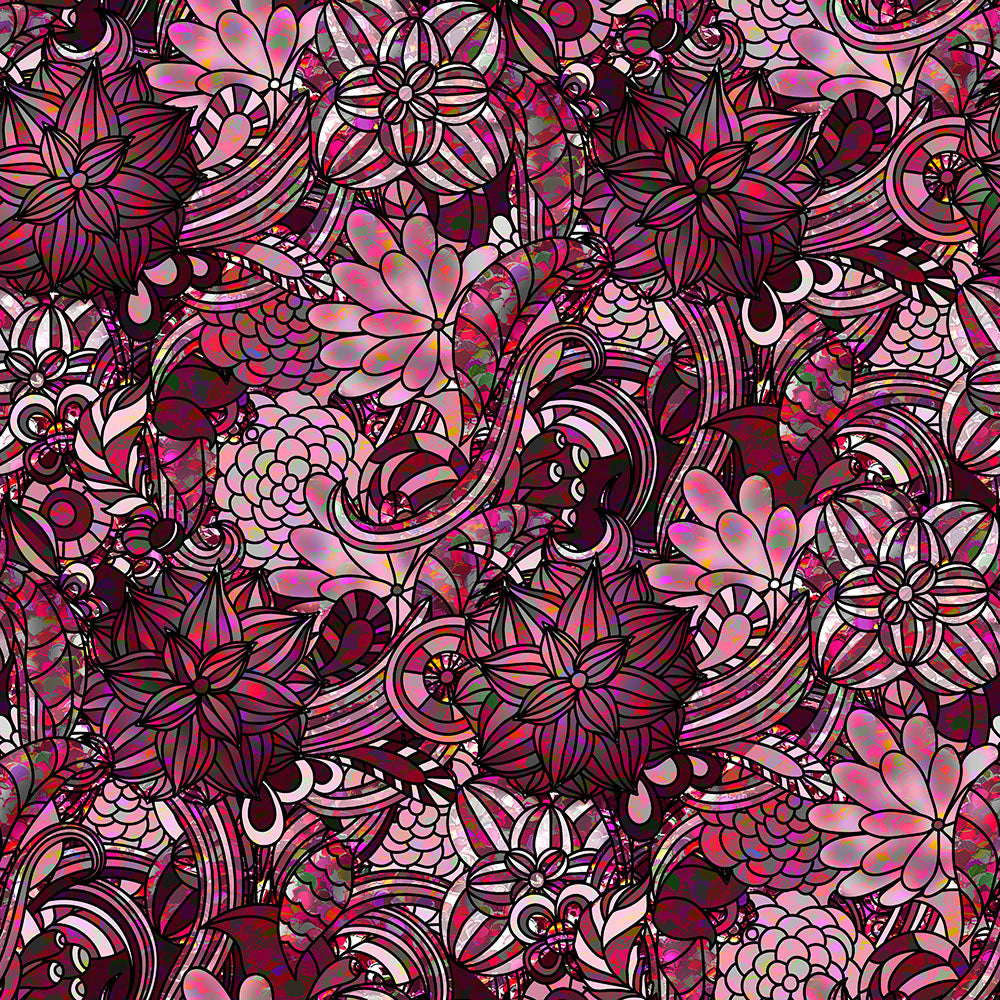 Pink Flower Pattern Digital Image Download