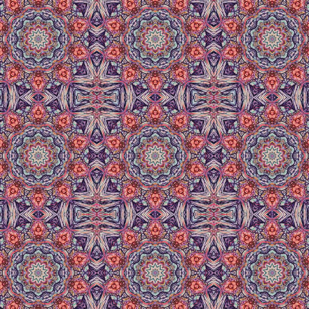 Pink Purple Kaleidoscope Digital Image Download
