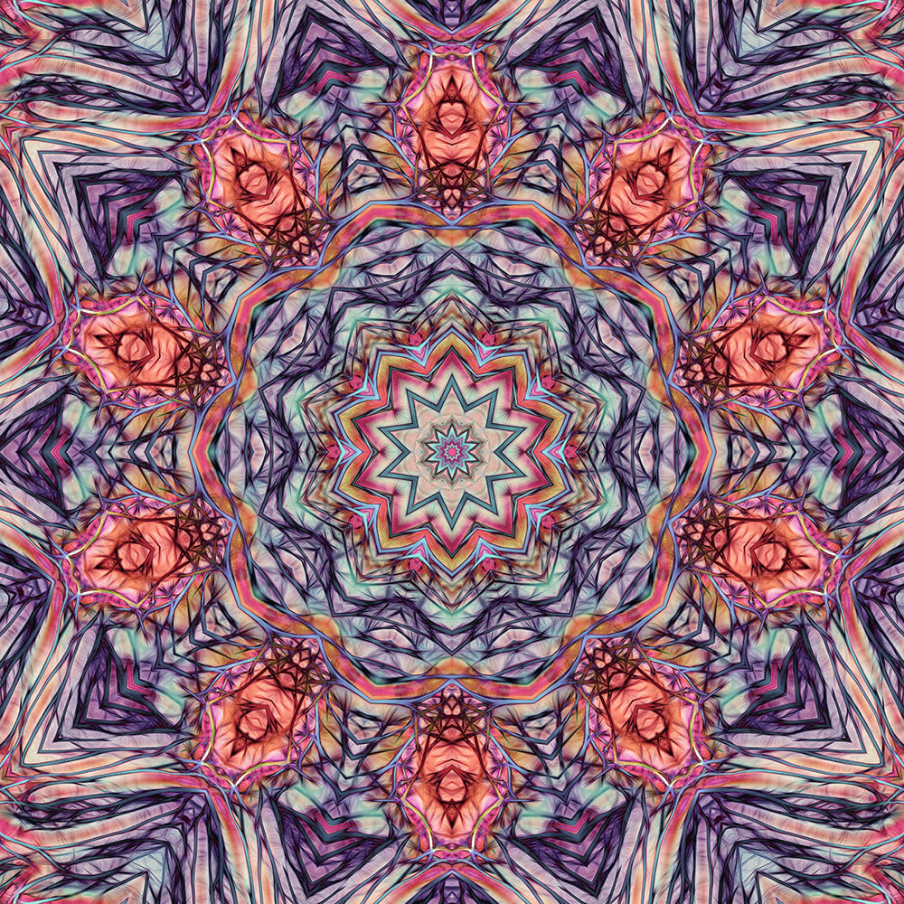 Pink and Purple Kaleidoscope 2 Digital Image Download