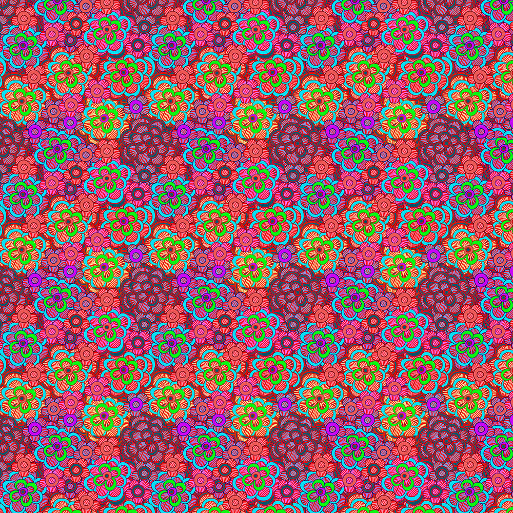 Pink Stripe Flower Pattern Digital Image Download