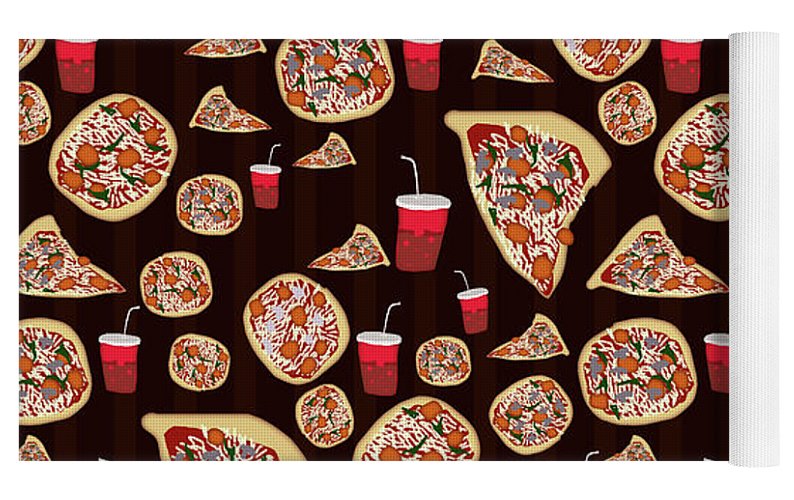 Pizza Pattern - Yoga Mat