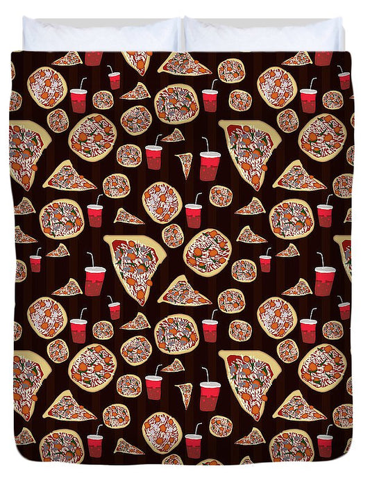 Pizza Pattern - Duvet Cover