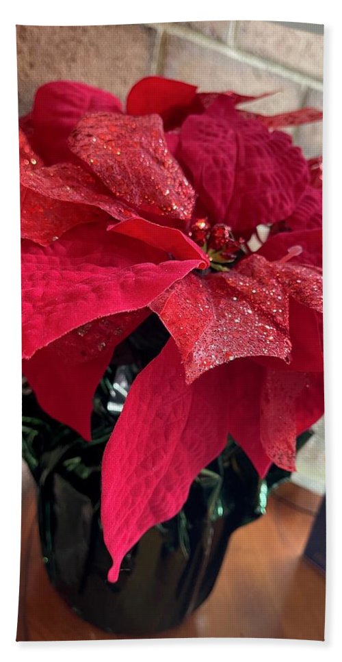Poinsettia - Bath Towel