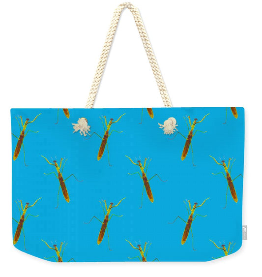 Praying Mantis Pattern - Weekender Tote Bag