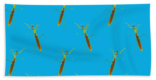 Praying Mantis Pattern - Beach Towel