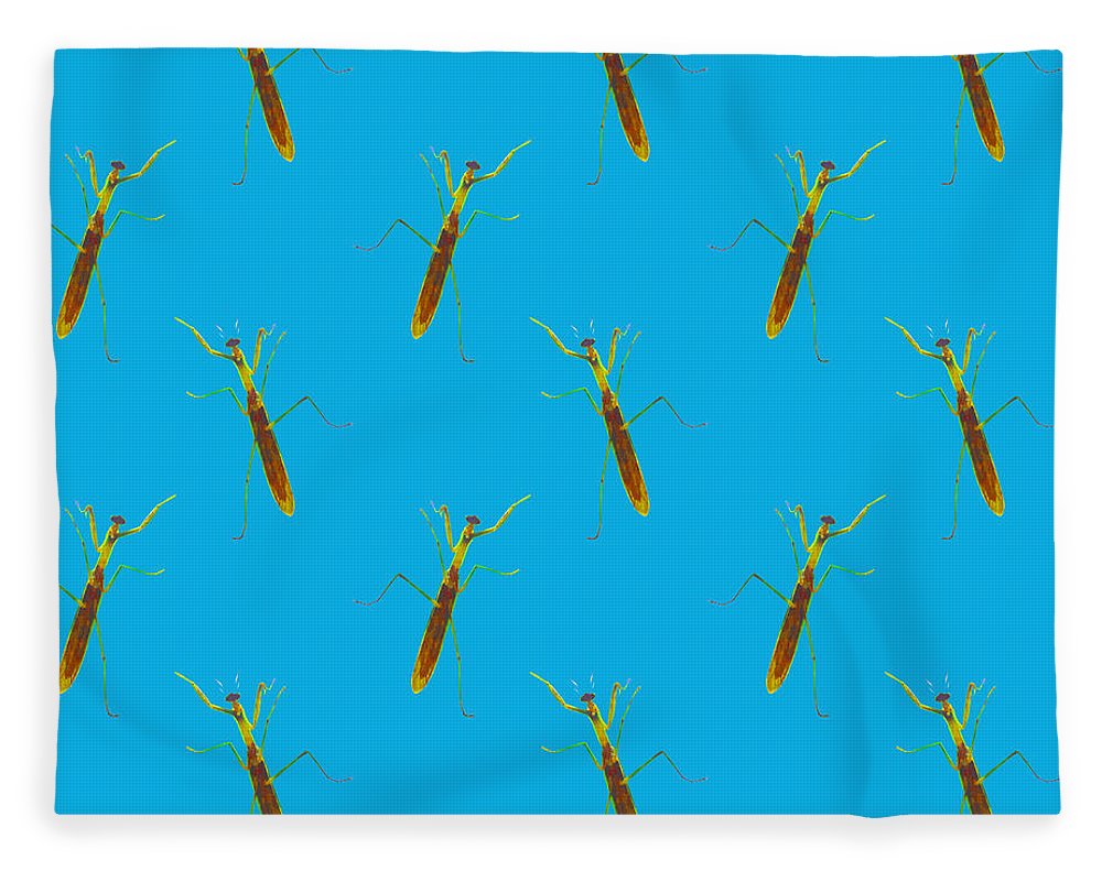 Praying Mantis Pattern - Blanket