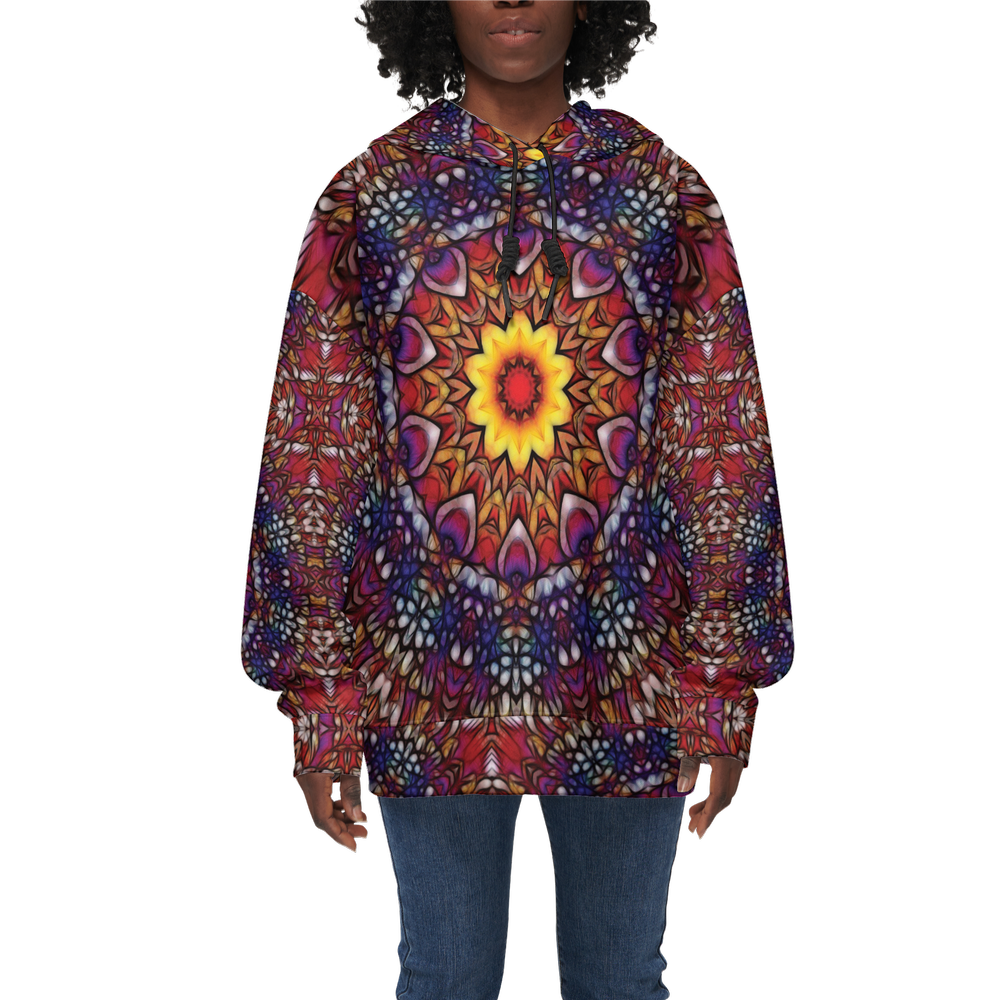 Blue red Purple Kaleidoscope Women’s Relaxed Fit Hoodie