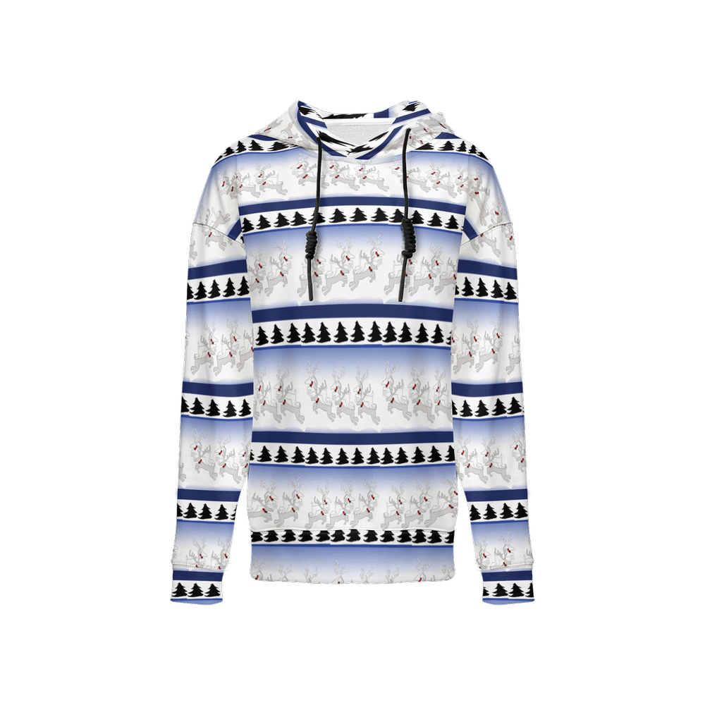 Reindeer Pattern Women’s Relaxed Fit Hoodie