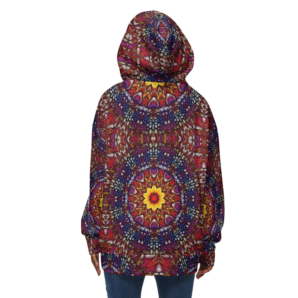 Blue red Purple Kaleidoscope Women’s Relaxed Fit Hoodie