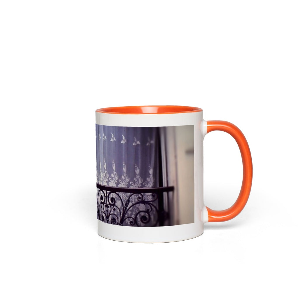 Cat on a French Balcony 1967 Accent Mugs
