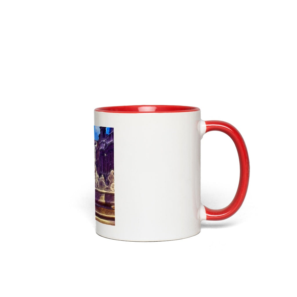 Fountain In Italy Accent Mugs