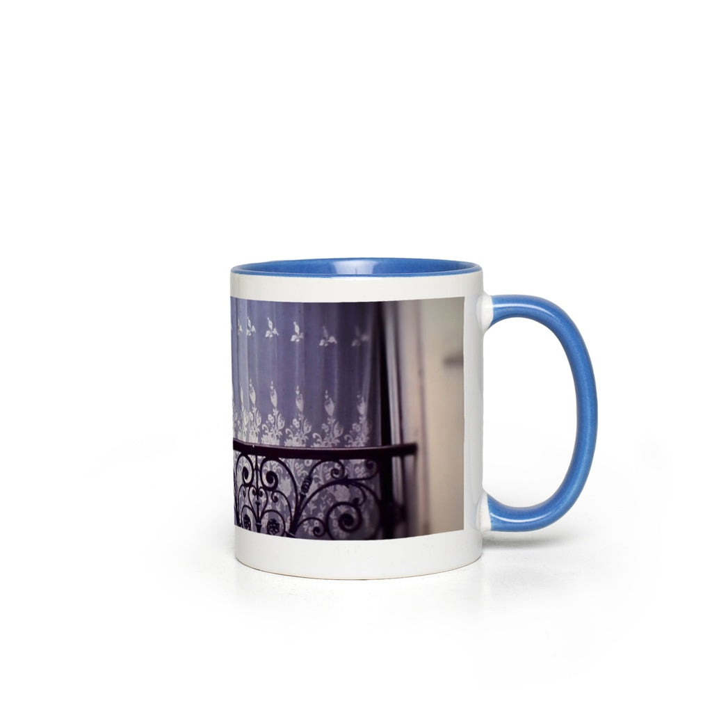 Cat on a French Balcony 1967 Accent Mugs