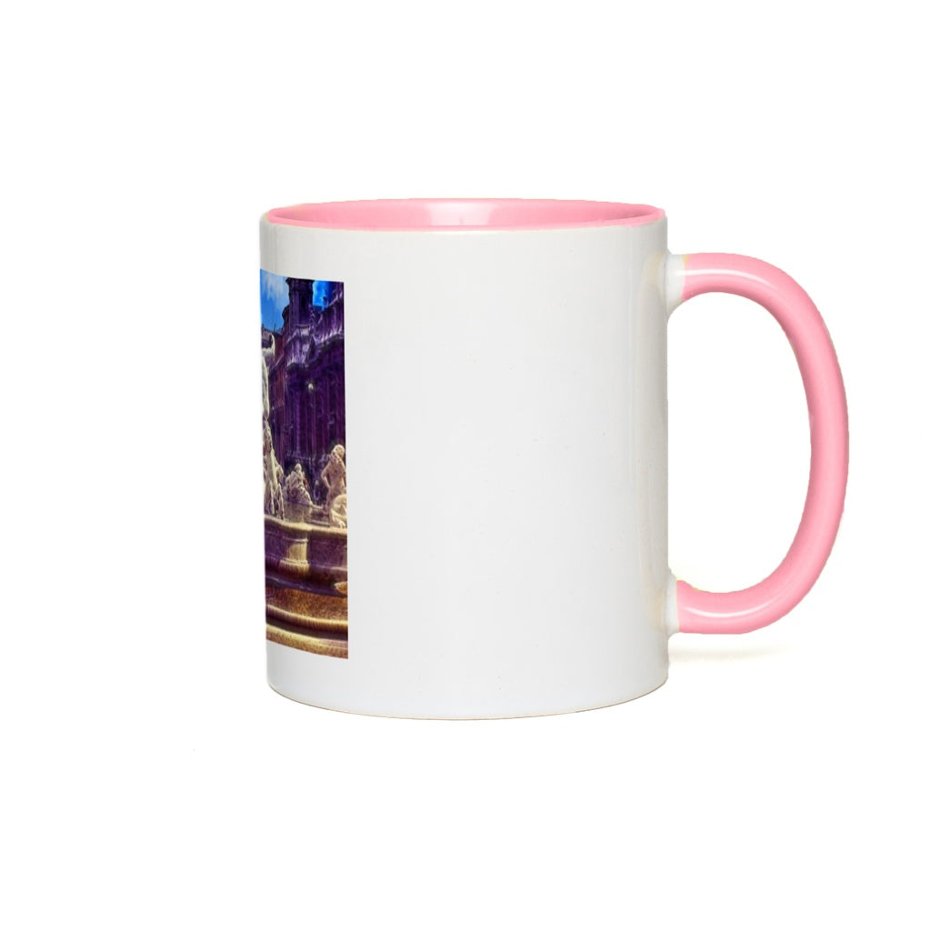 Fountain In Italy Accent Mugs