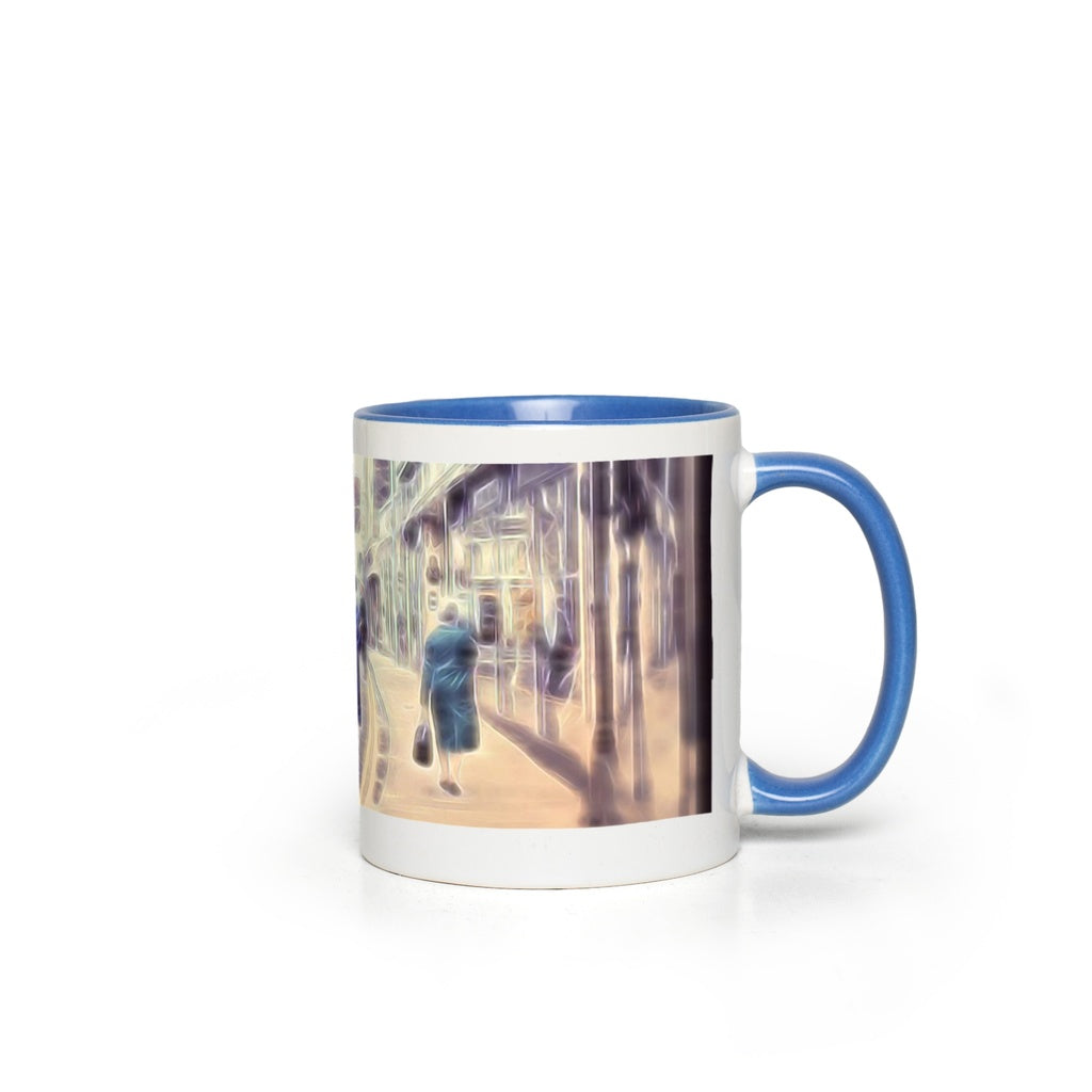 Vintage Travel Shopping London Accent Mugs