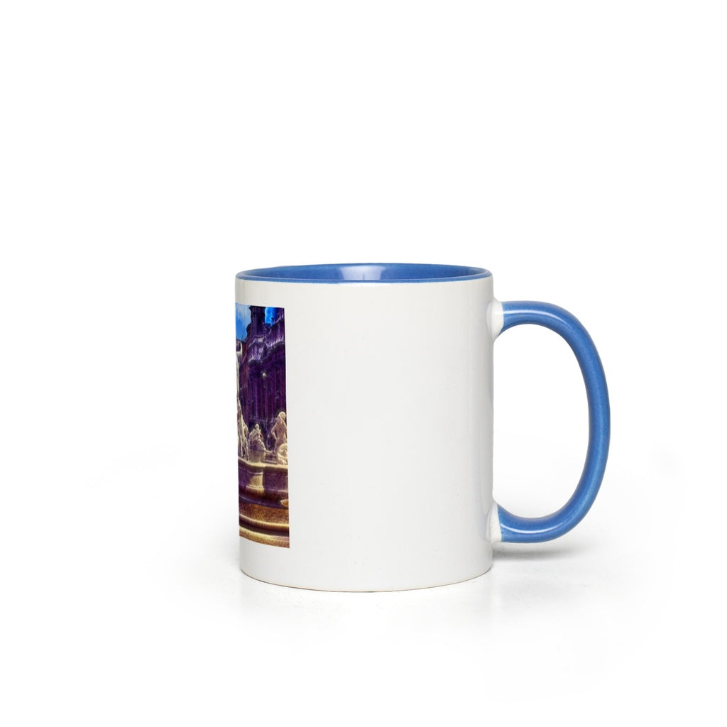 Fountain In Italy Accent Mugs